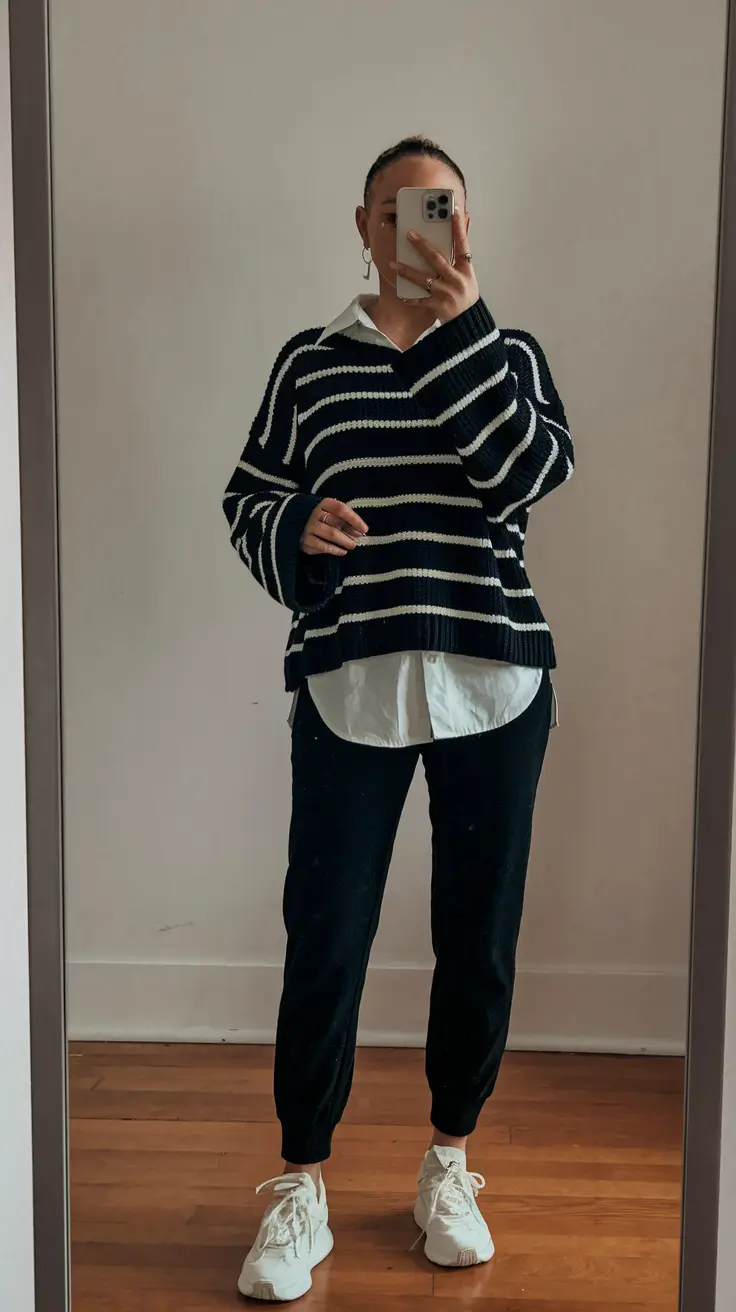 cozy fall outfits ideas 2025 Modern Uniform with a Sporty Soul