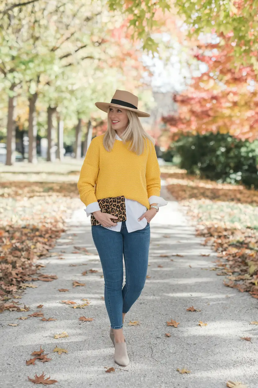 cozy fall outfits ideas 2025 Sun-Drenched School-Run Layers