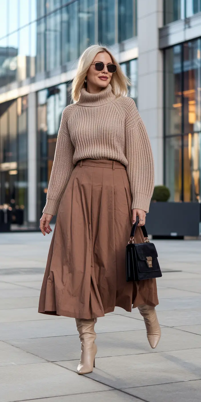 cozy fall outfits ideas 2025 Soft Neutrals, Sharp Silhouette