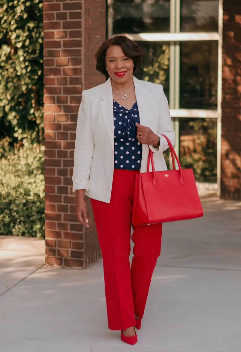 cute fall outfits for women over 60 - ideas 2025 Polka-Dot Power Pop