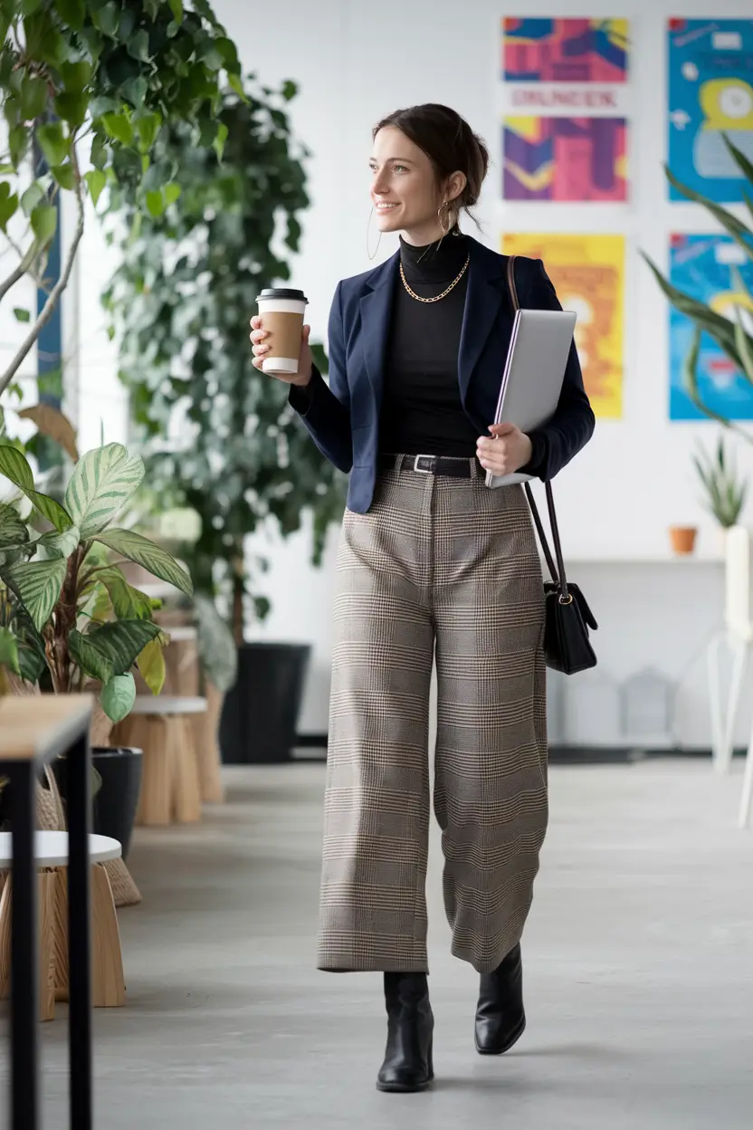 early fall outfits ideas 2025 – Heritage Checks for the 9-to-5