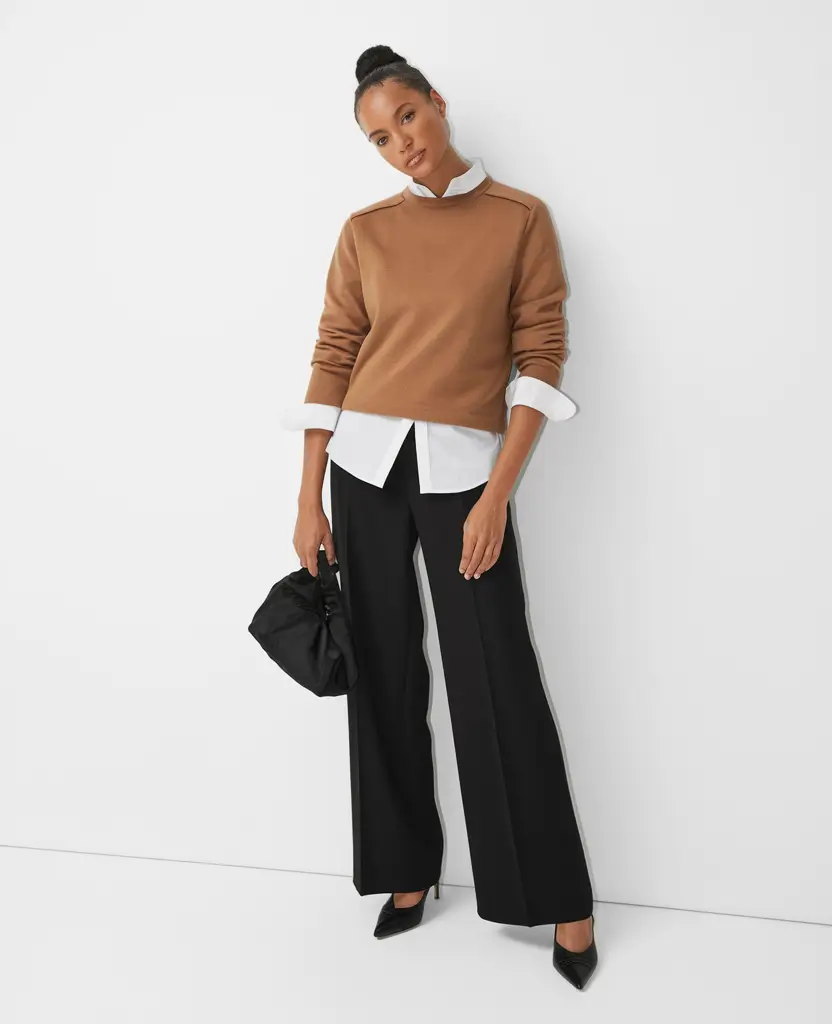 easy fall work outfits for women 2025 Layered Neutrals for the Win