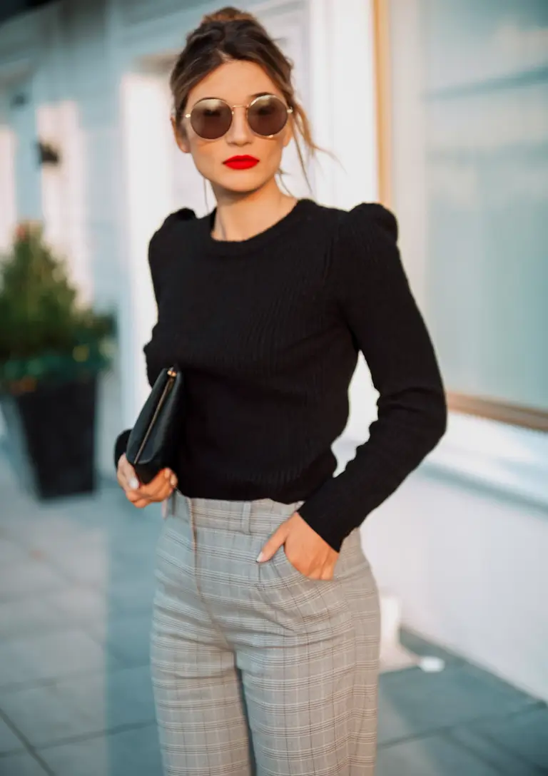 easy fall work outfits for women 2025 Modern Monochrome with a Pop