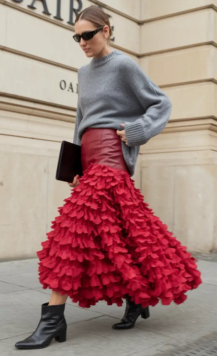 easy fall work outfits for women 2025 Texture Play in Bold & Cozy