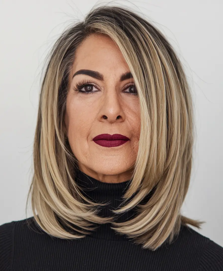 Fall 2025 Hair Color Guide for Women Over 50 Dimensional Blonde with Cool Depth