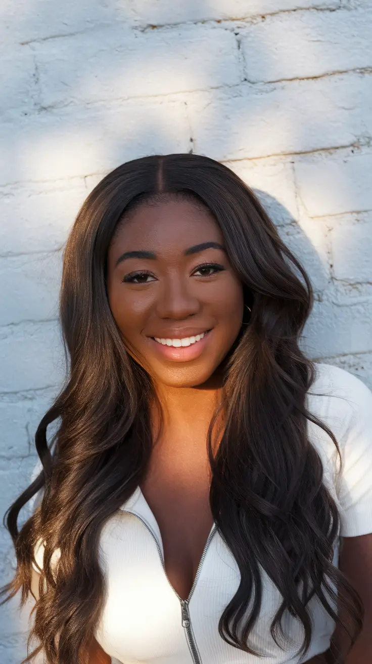 Fall 2025 Hairstyles for Black Women Romantic Curls with Middle Part