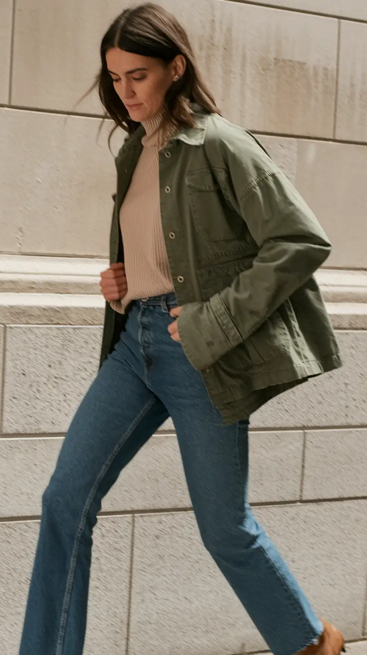 fall fashion outfits ideas 2025 – Utility Jacket Weekday Cool