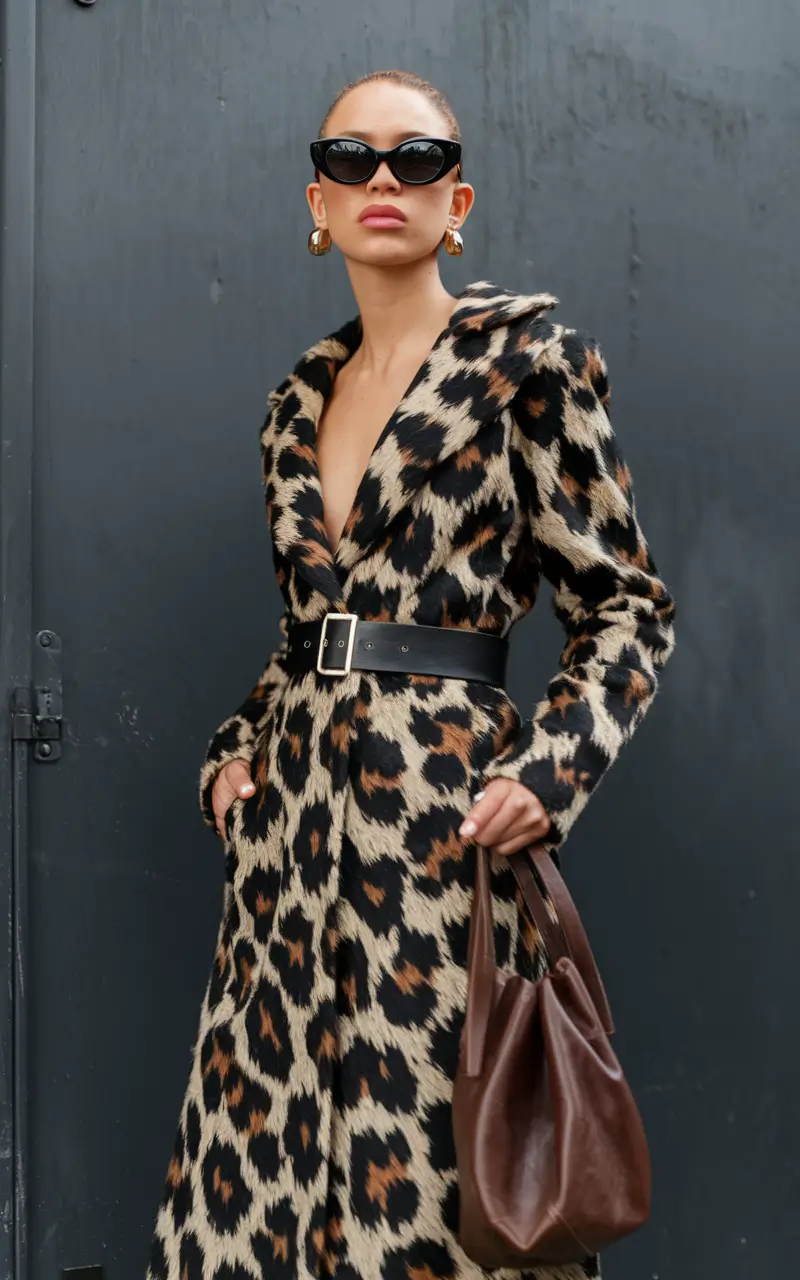 fall fashion trends women Cat-Eye Confidence & Wild-Print Coat