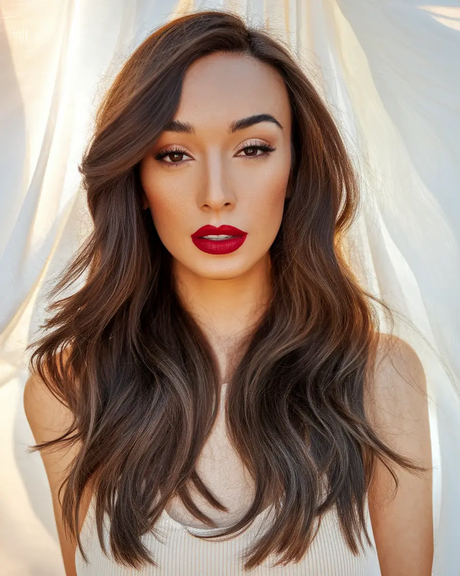 fall hair color ideas 2025 Velvet Espresso Glam