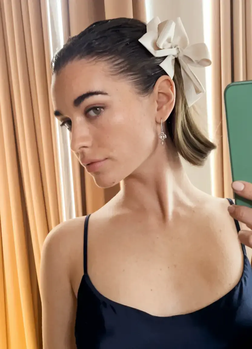 fall brunette hair color fair skin Sleek, Short & Accessorized