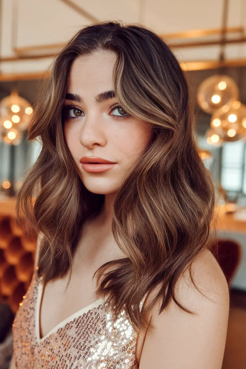 Fall Hair Colors for Cool Skin Types — 2025 Cool Mocha Waves with Soft Root Blend