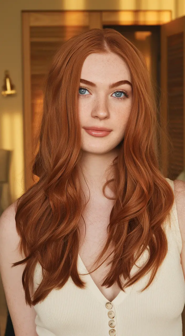 Fall Hair Colors for Cool Skin Types — 2025 Cinnamon-Cool Red for Pale Elegance