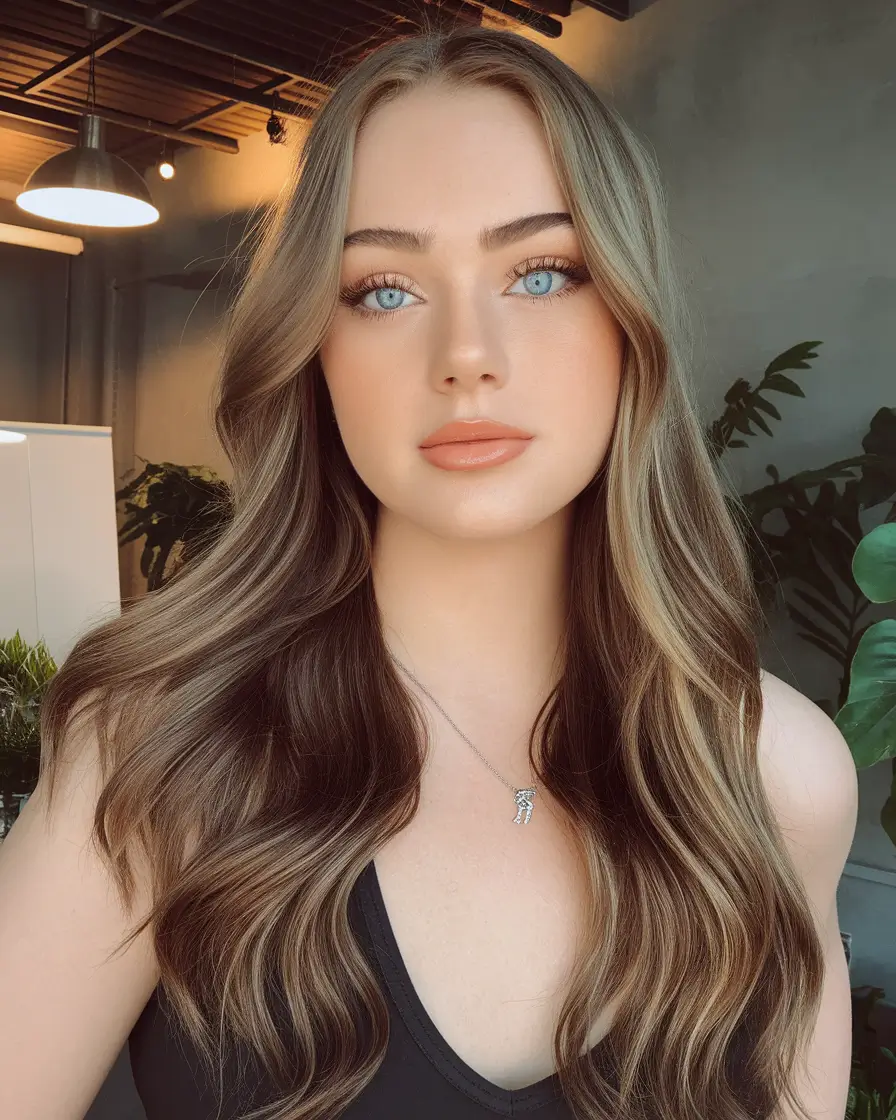 Fall Hair Colors for Cool Skin Types — 2025 Cool-Toned Honey Balayage with Face Framing