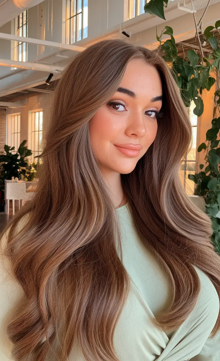 Fall Hair Colors for Cool Skin Types — 2025 Dimensional Beige Brown with Lush Volume