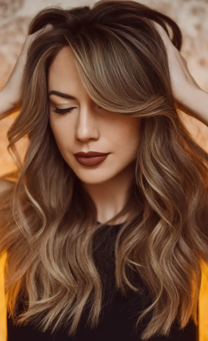 Fall Hair Colors for Cool Skin Types — 2025 Smoky Mushroom Brown with Soft Face Layers