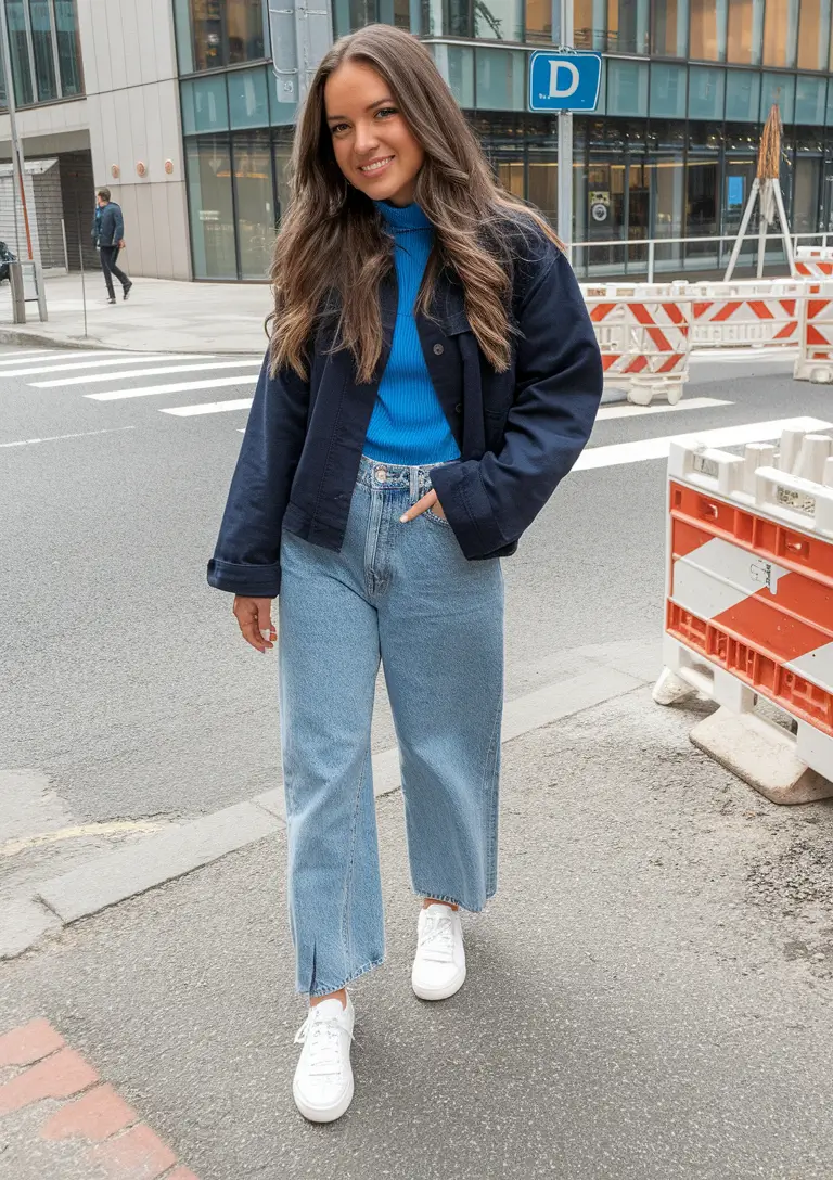 fall outfits for school 2025 Bright Blue With an Urban Twist