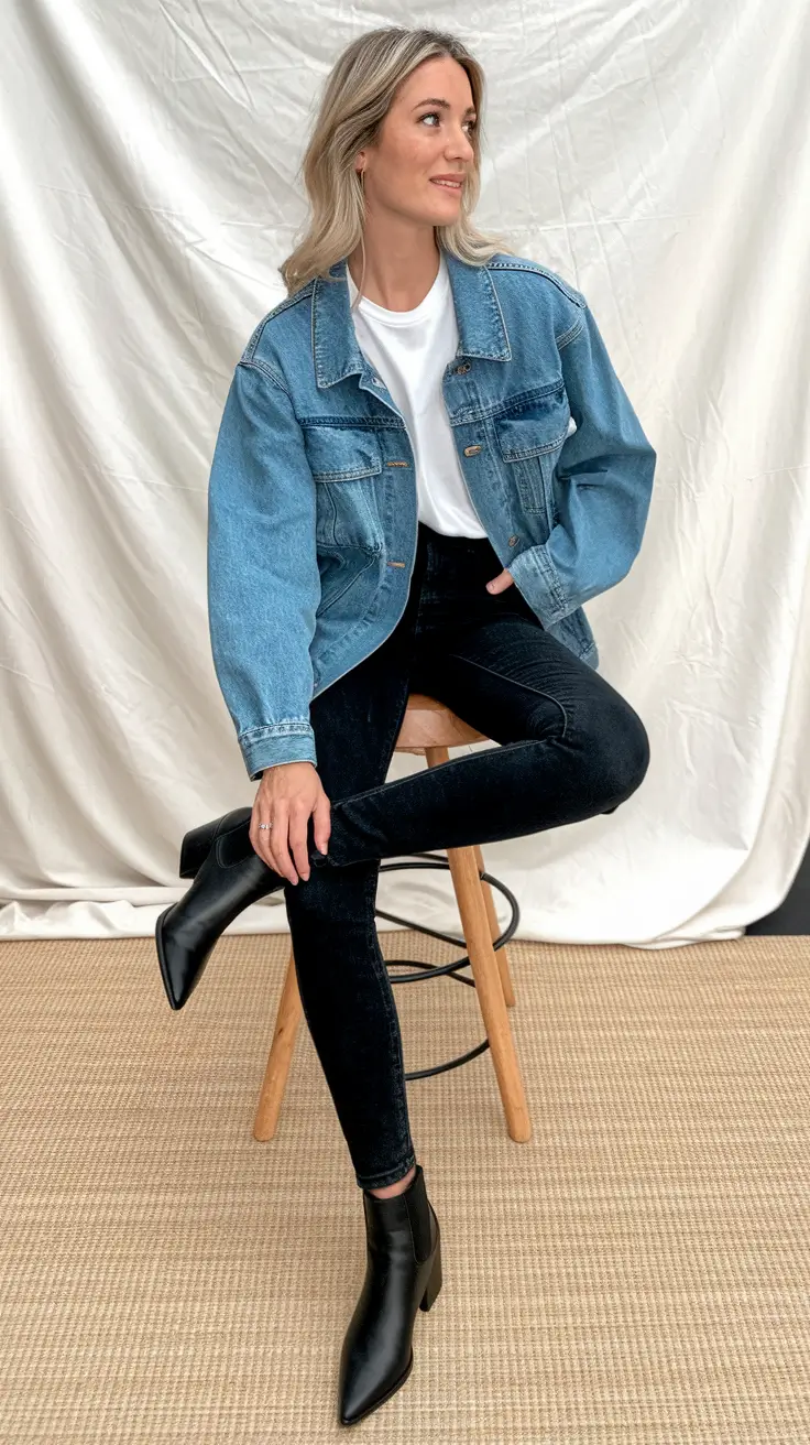 fall outfits for school 2025 Classic Denim with Urban Chill