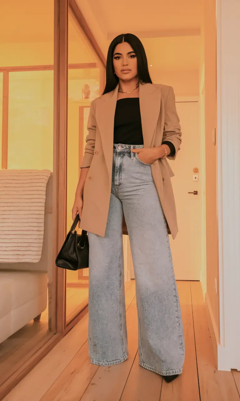 fall outfits latina women - cute ideas 2025 Camel-Coat Confidence