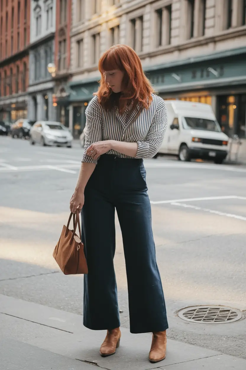 fall outfits with jeans 2025 Classic Stripes and City Confidence