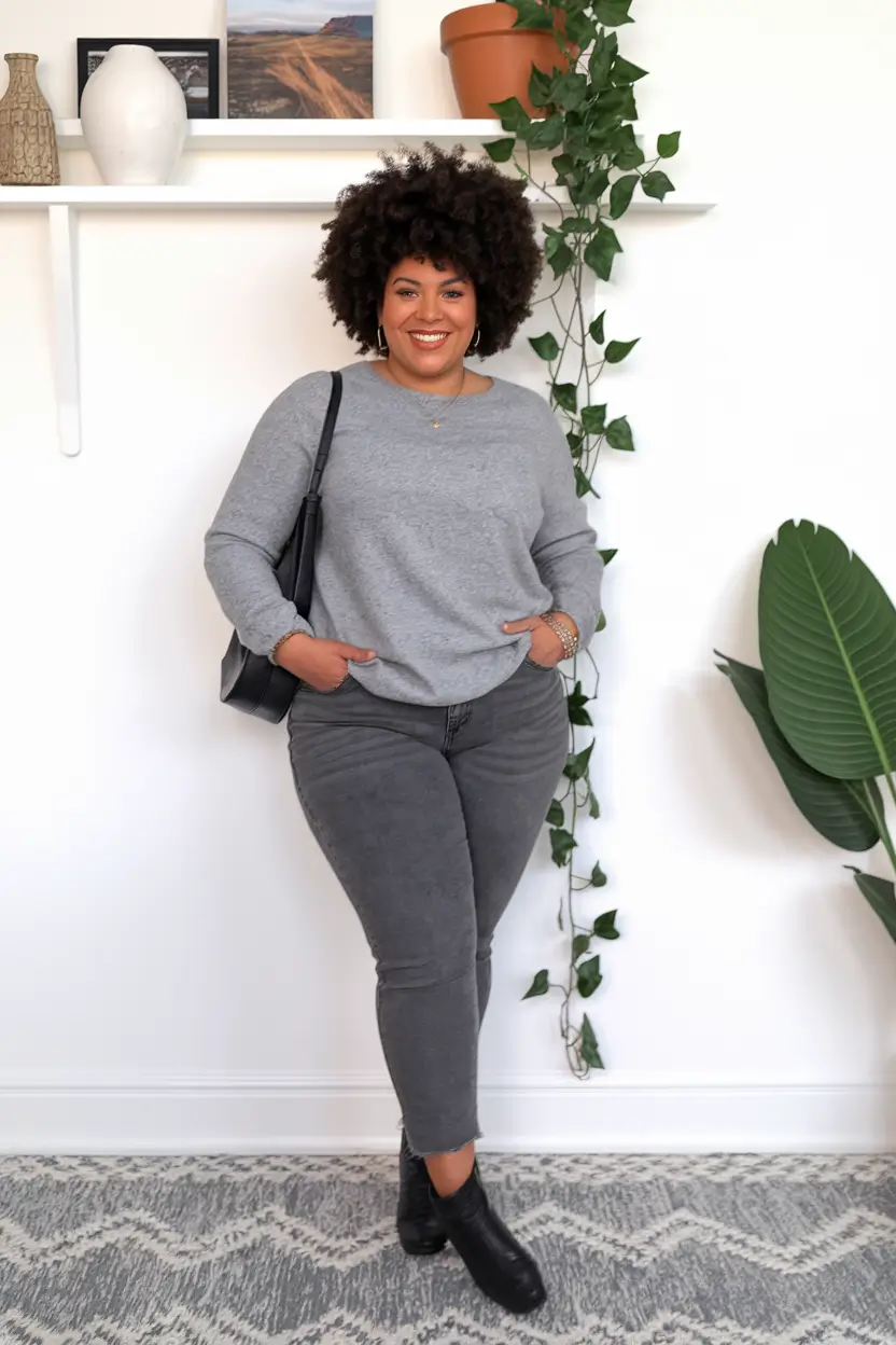fall plus size capsule wardrobe Everyday Grey, Elevated