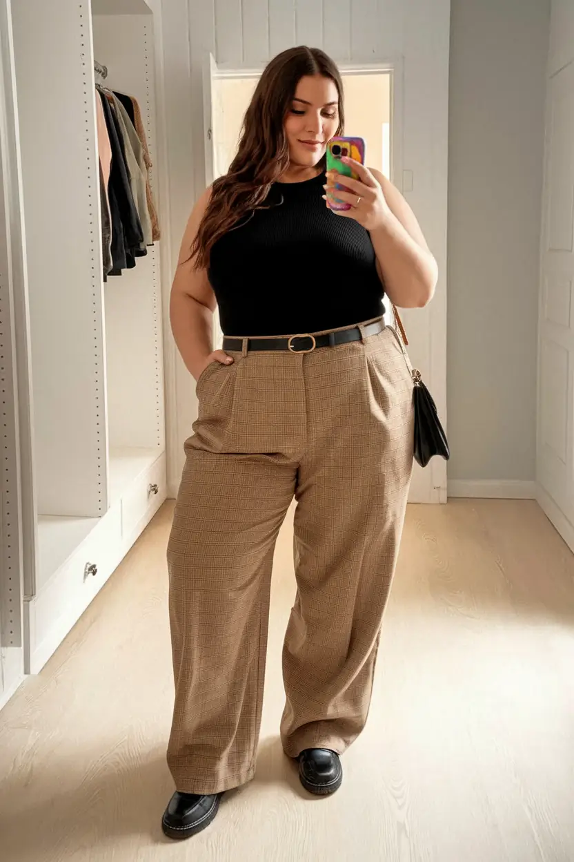 fall plus size capsule wardrobe Relaxed Neutrals for Everyday Chic