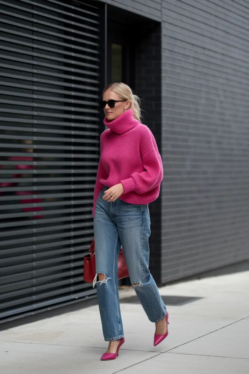 fall sweater outfits ideas 2025 Pink Done Right