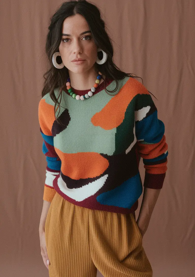 fall sweater outfits ideas 2025 Art School Vibes, Elevated