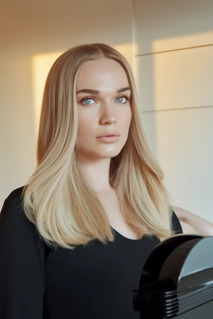 fall hair color for blondes caramel low lights long