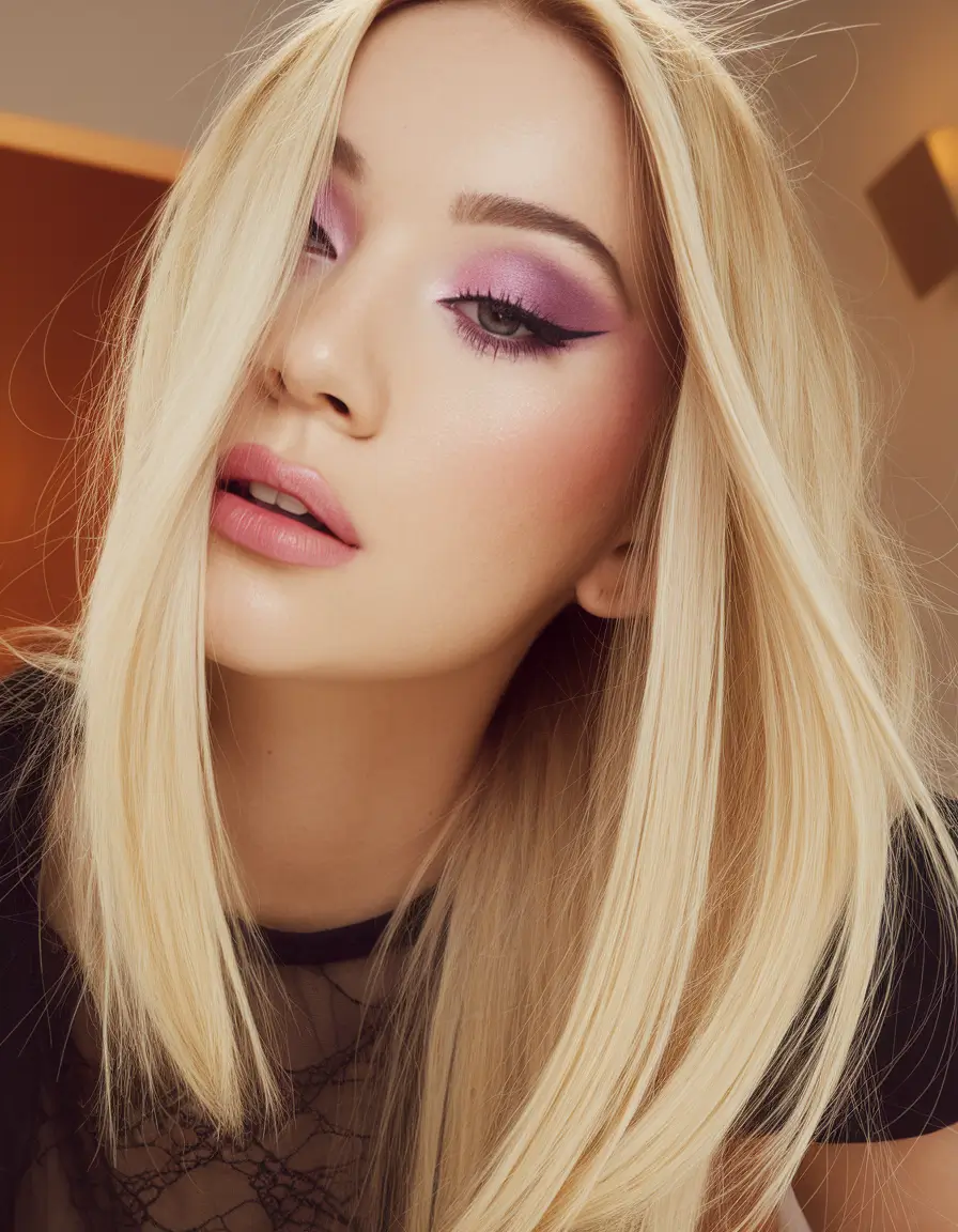 fall hair color for blondes straight money piece