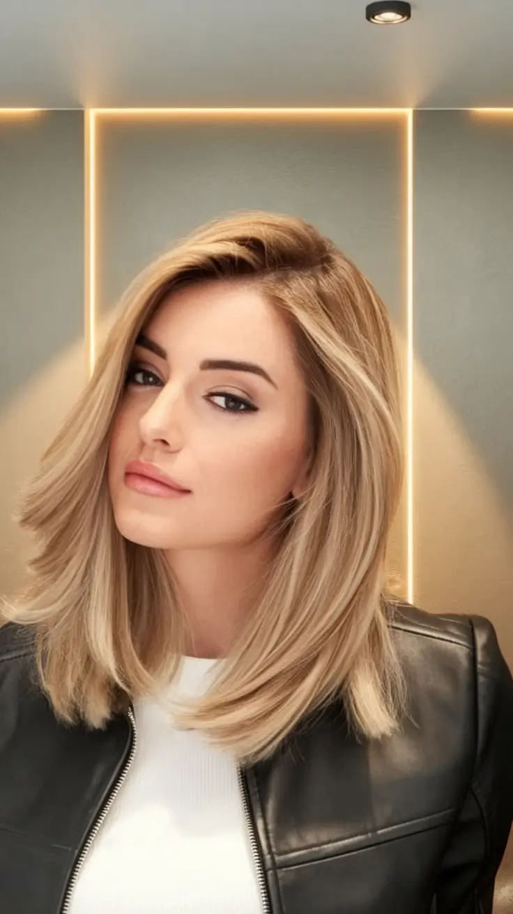 fall hair color for blondes balayage ashy lob