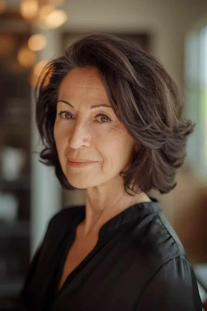 Haircuts for Women Over 60 - Fall 2025 Short Rounded Layers with Natural Volume