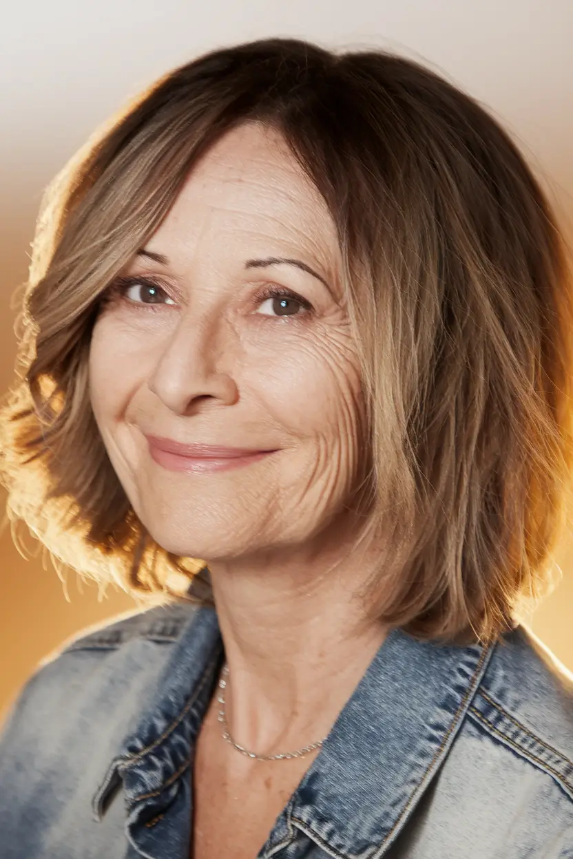 Haircuts for Women Over 60 - Fall 2025 Choppy Short Bob with Soft Balayage