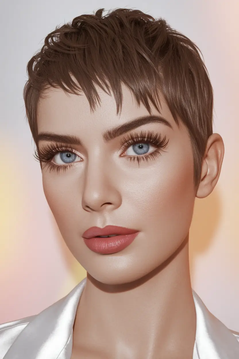 fall pixie haircut Textured Boyish Pixie with Edge