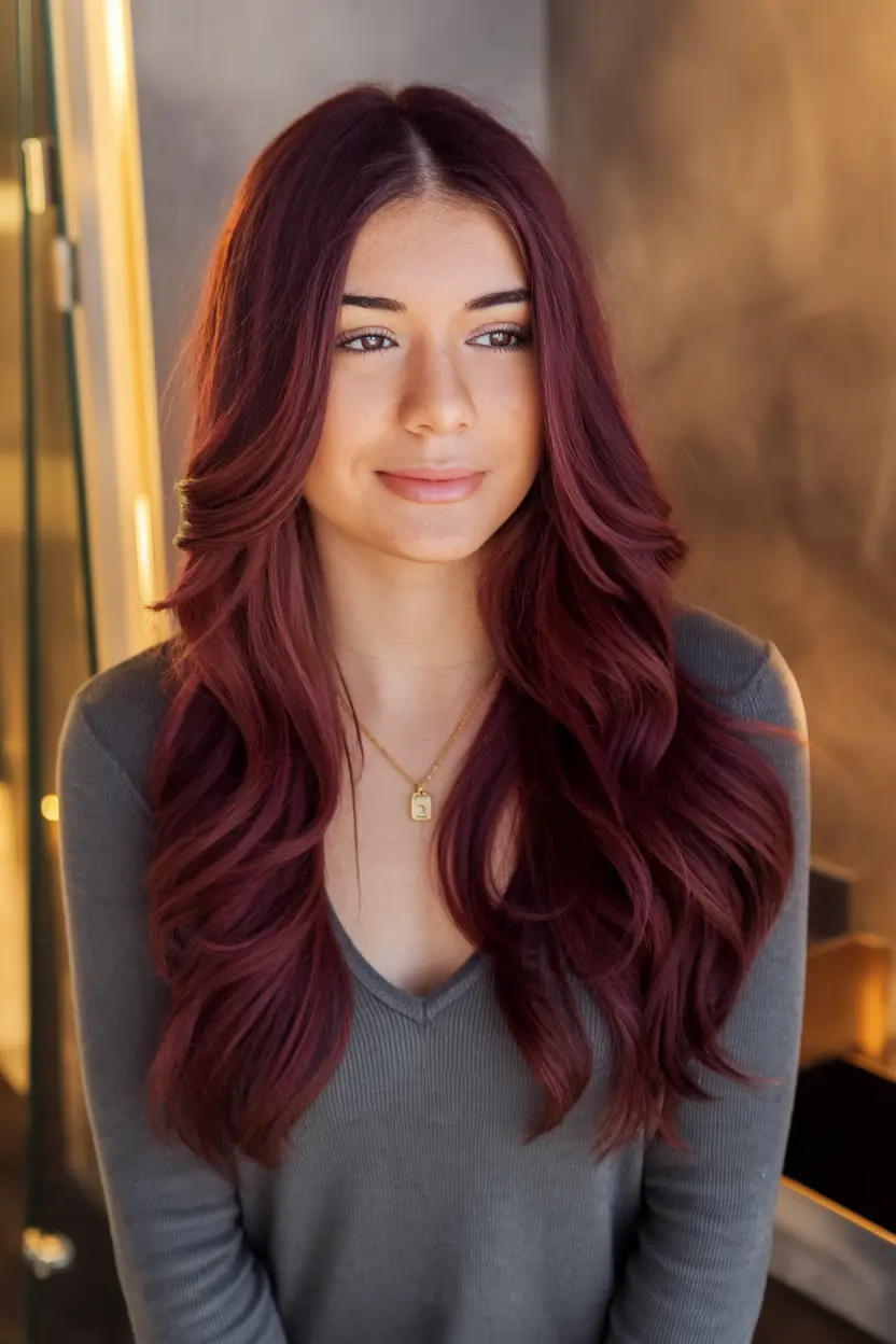 Must-Try Fall Red Hair Colors for Redheads 2025 Dimensional Maroon for Fall Brunettes