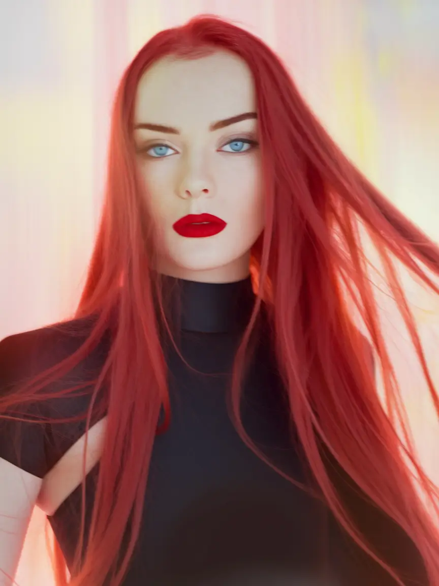 Must-Try Fall Red Hair Colors for Redheads 2025 High-Impact True Red With Sleek Length