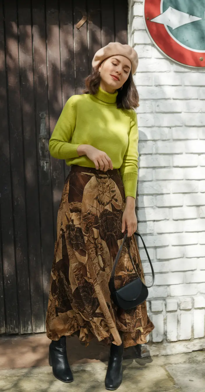 new ideas 2025 fall style for women – Boho Bistro Palette: Lime & Terra Mix