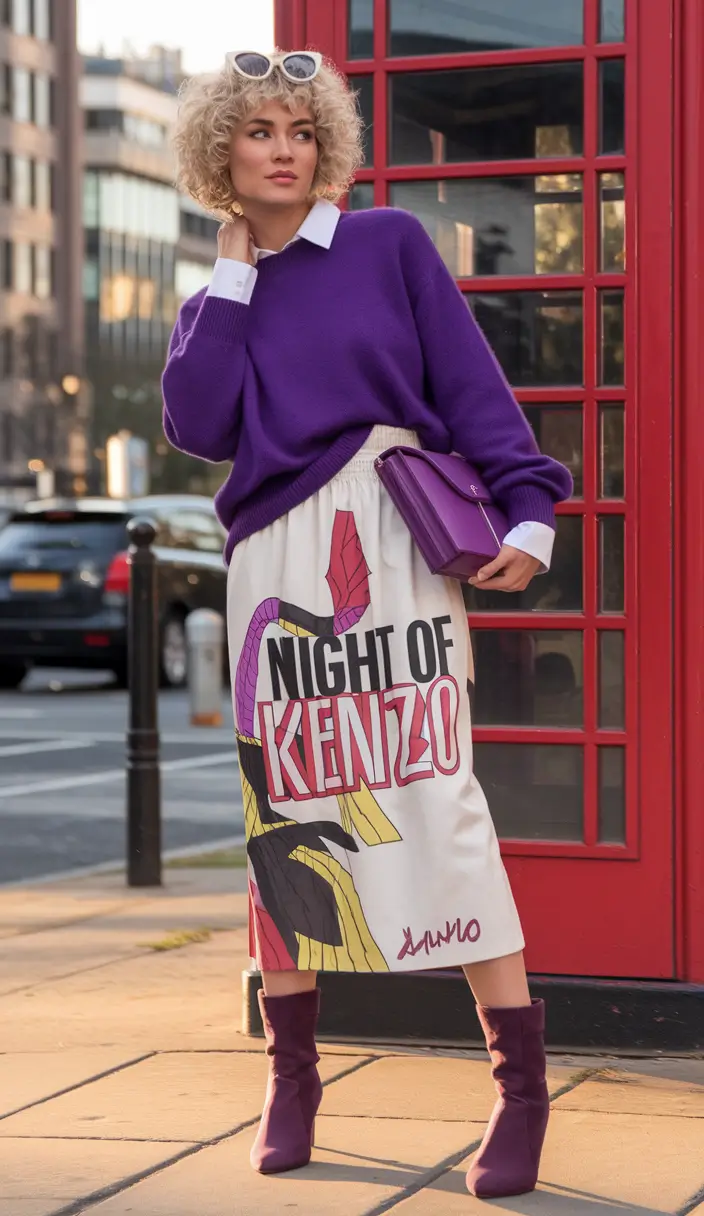 new ideas 2025 fall style for women – Electric Purple Pop-Art Moment