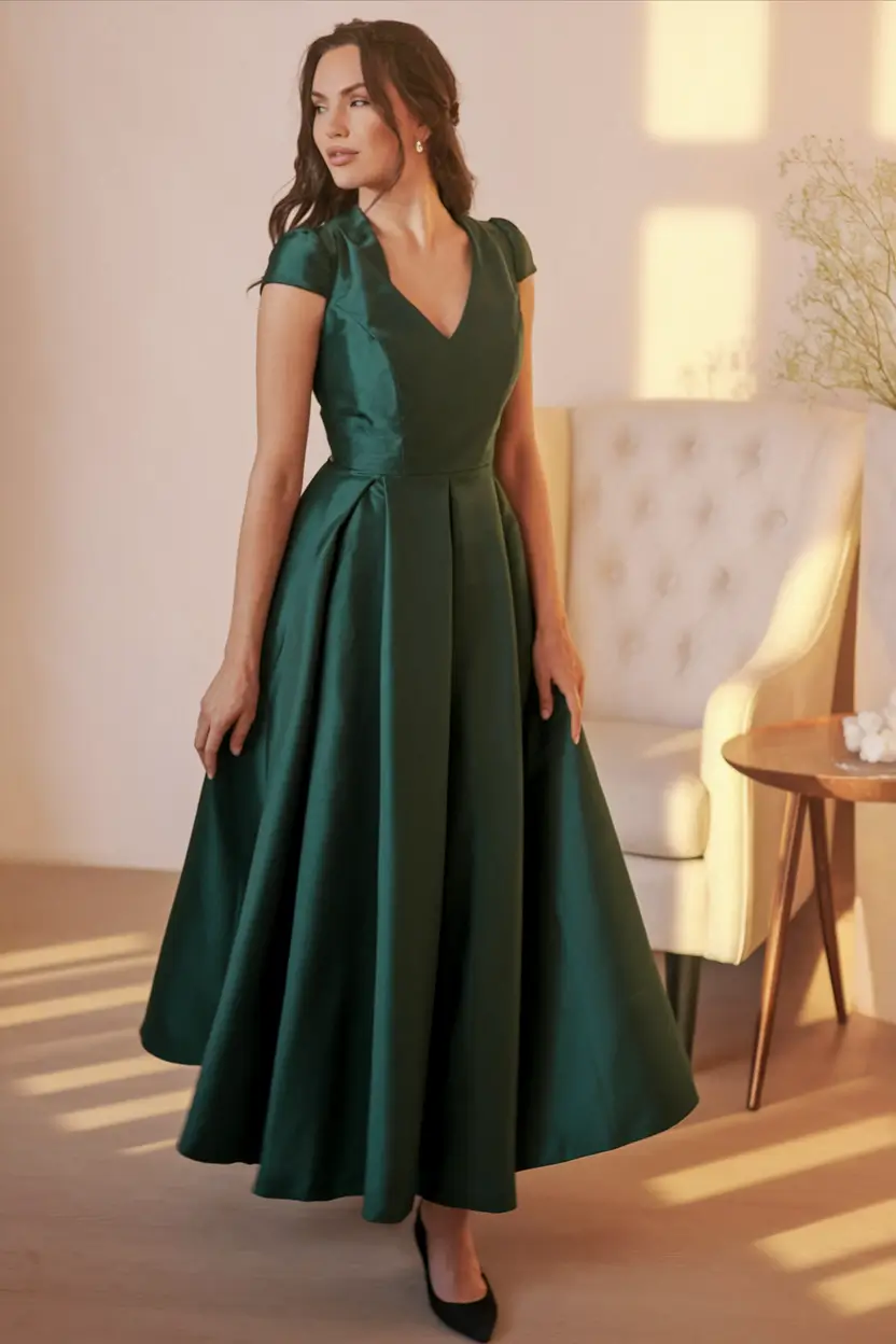 october wedding guest outfits Timeless Vintage Flair with a Formal Twist