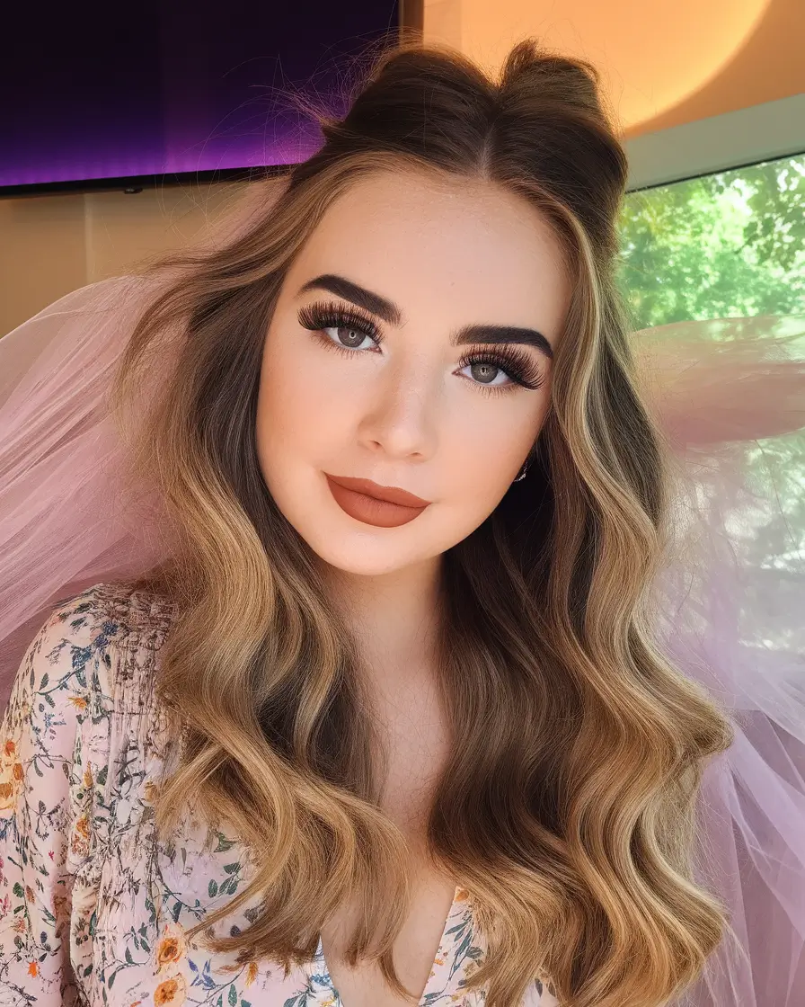 september hair color ideas - fall trends for 2025 Soft Beige Blonde with Dark Lowlights