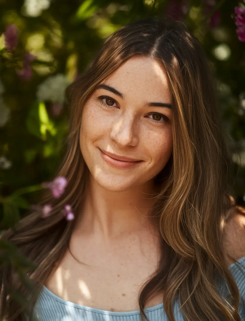 september hair color ideas - fall trends for 2025 Natural Brown with Honey Balayage Highlights