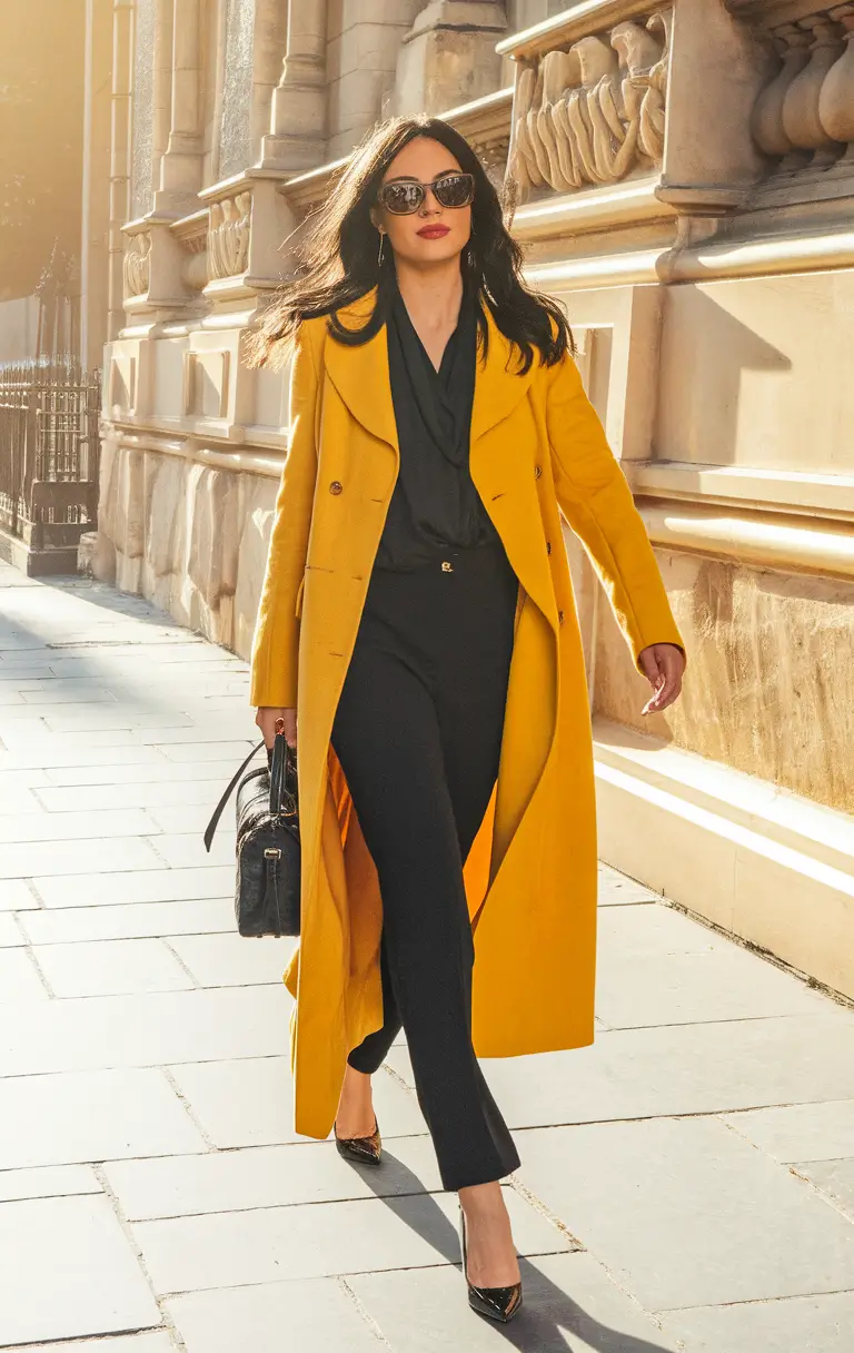 september outfits ideas 2025 Bold Outerwear for Big-City Mornings