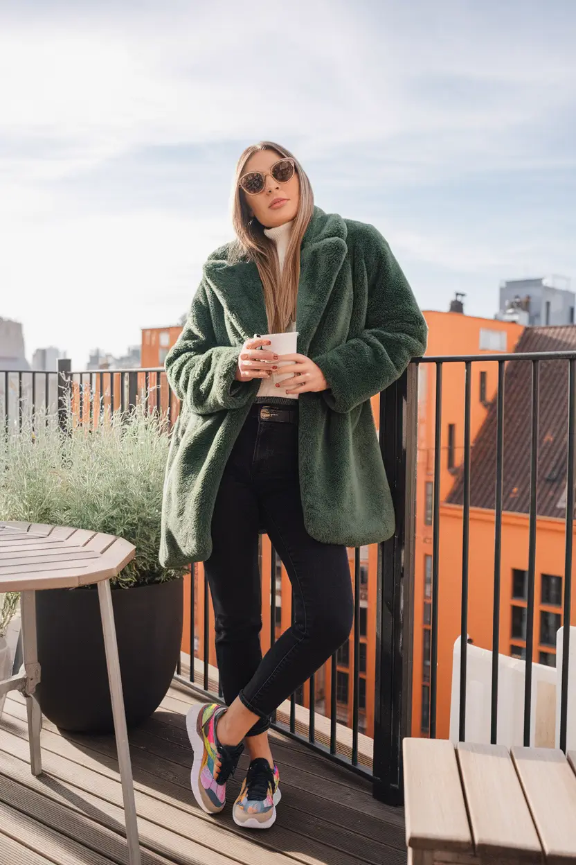 september outfits ideas 2025 Sporty Luxe for Chilly Rooftop Vibes