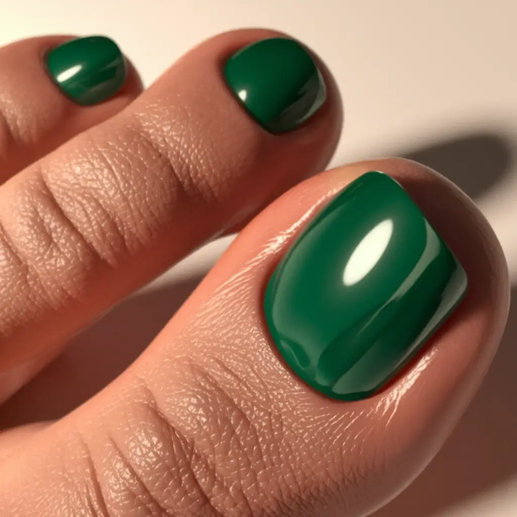september toe nails color fall Jade Green for a Luxurious Shift into Fall