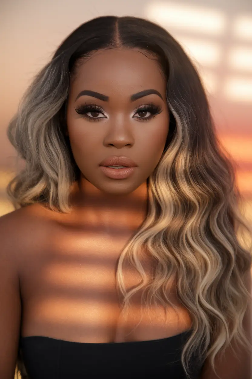fall color hair ideas for black women natural Smoky Mocha Melt