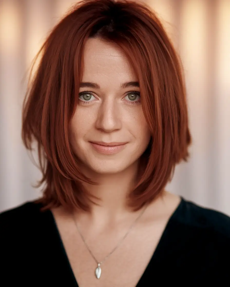 Trending Fall Haircuts for Round Face in 2025 Playful Curly Bob