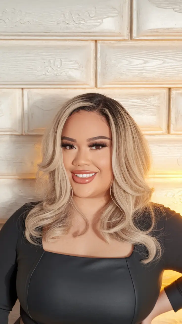 Trendy Fall 2025 Haircuts for Chubby Face Shapes Soft Waves
