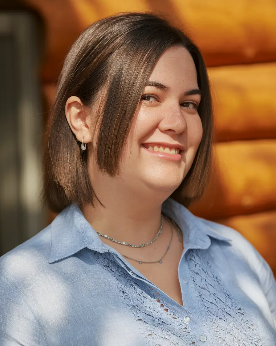 Trendy Fall 2025 Haircuts for Chubby Face Shapes Tousled Bob with Waves