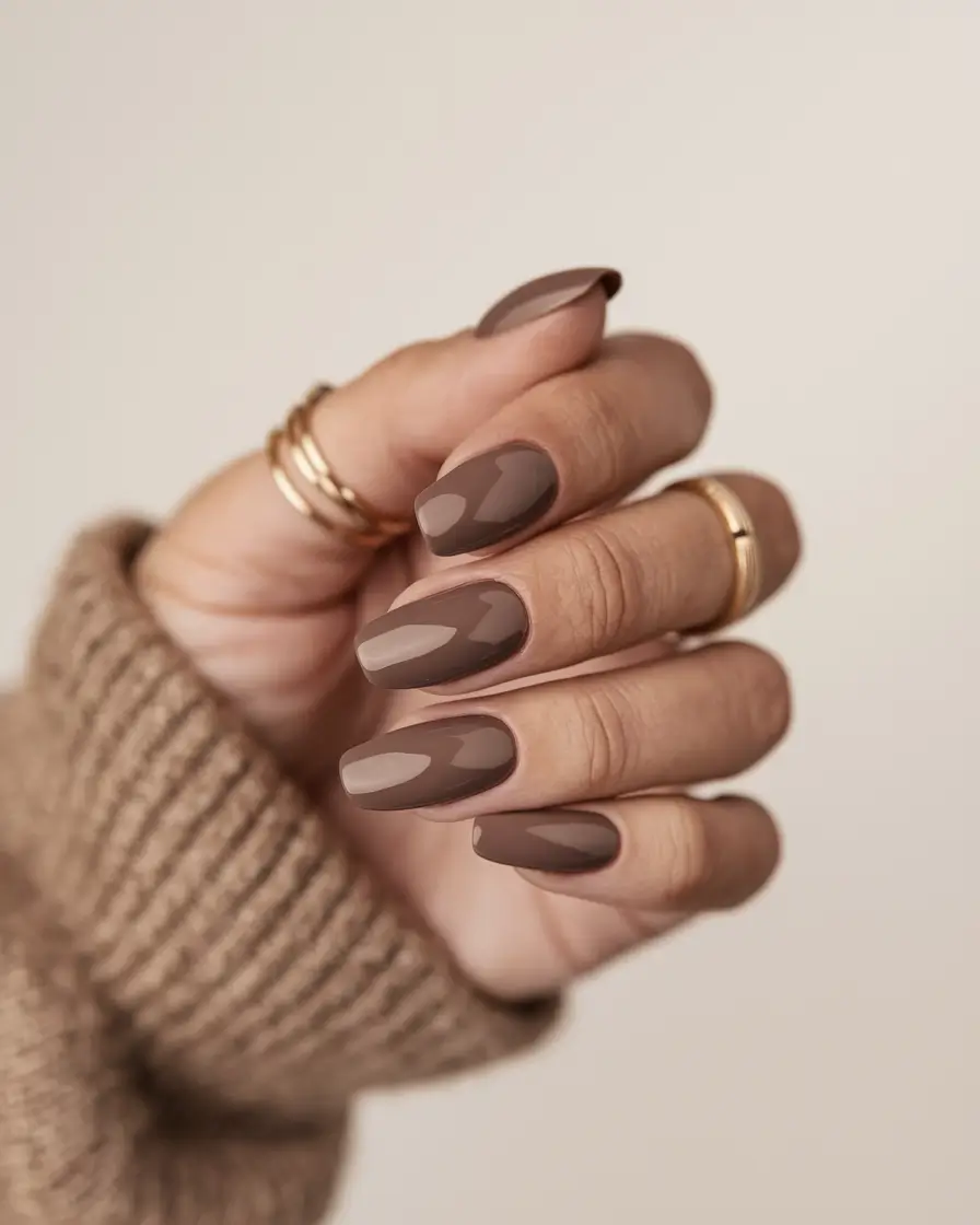 fall color nails neutral Toasted Cocoa Neutrals