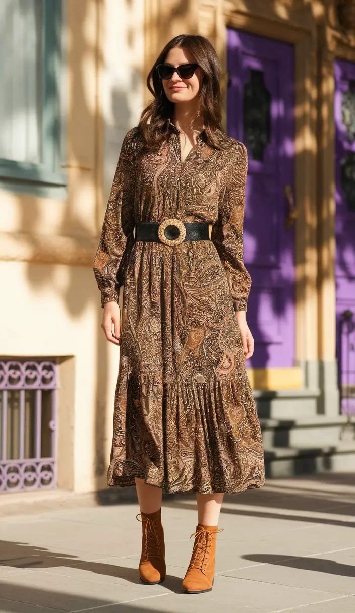 trendy fall outfits ideas 2025 Retro Boho and Modern Magic