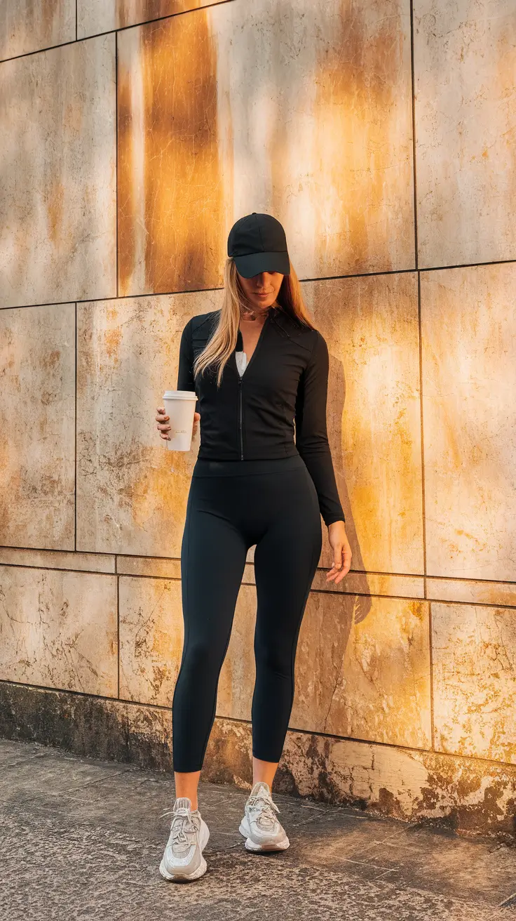 nyc fall outfits street style casual Effortless Athletic Elegance for NYC Mornings
